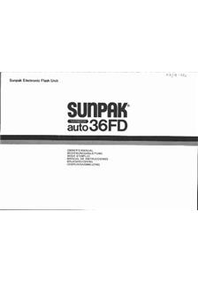 Sunpak 36 FD manual. Camera Instructions.